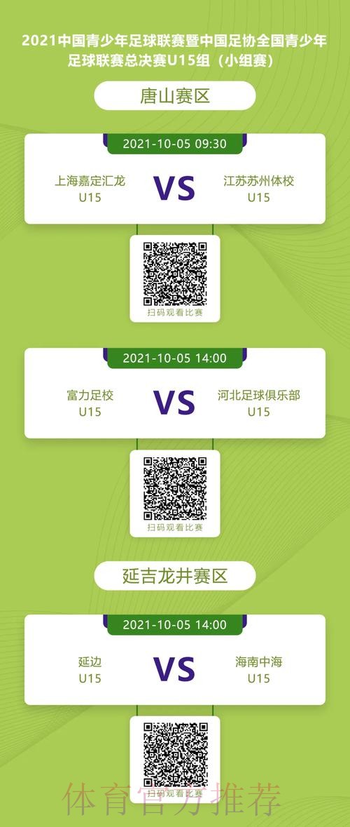 直播预告！2021年中国足协全国青少年足球联赛倒计时1天